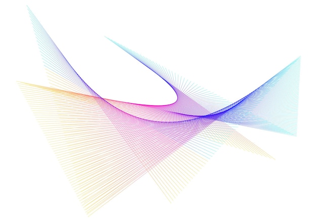 Couleur arc-en-ciel douce Arrière-plan linéaire Éléments de conception Lignes polygonales Guilloché La couche protectrice pour les billets de banque diplômes et certificats modèle Illustration vectorielle EPS 10