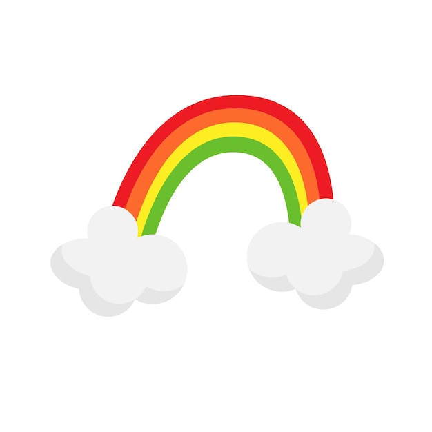 Couleur Arc-en-ciel Avec Nuages Baby Design