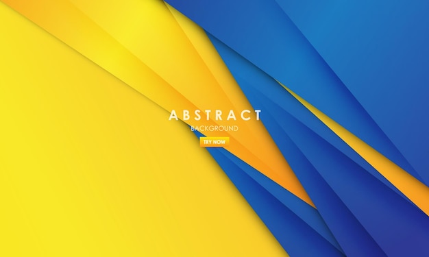 Couleur bleu et jaune de fond abstrait moderne