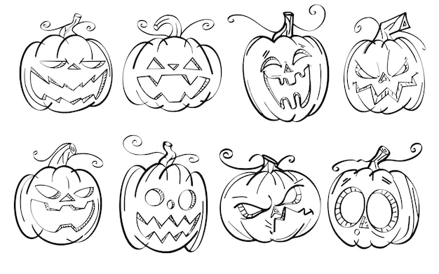 Couleur de la citrouille effrayante d'Halloween activités imprimables pour les enfants