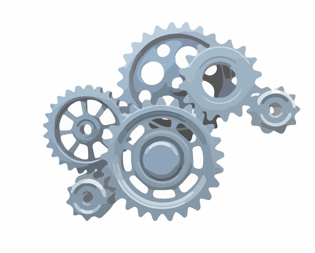 Vecteur couleur du modèle d'icône d'engrenage modifiable signe de vecteur de symbole d'engrenage isolé sur fond blancxdxakeywords