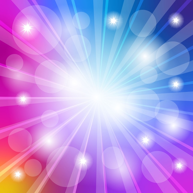Vecteur couleur de fond avec effet de lumière magique