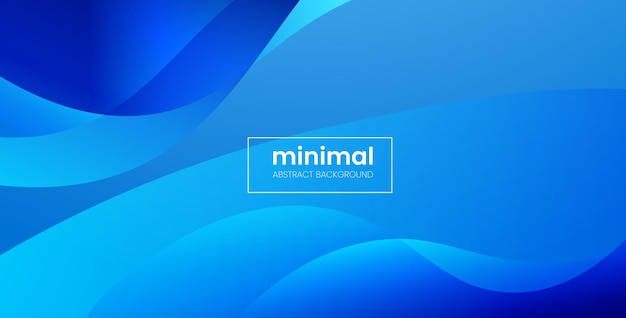 couleur de gradient liquide bleu abstrait minimal avec une forme simple fond de bannière à la mode cool