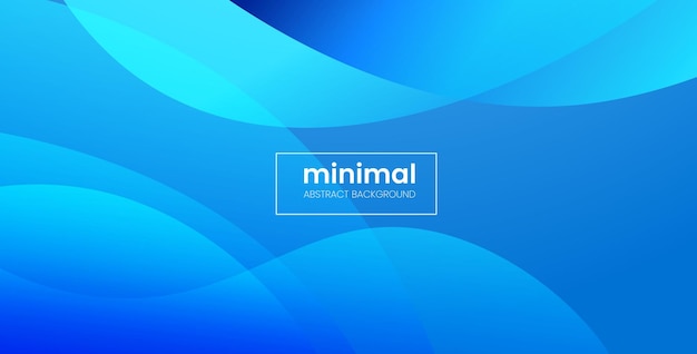 couleur de gradient liquide bleu abstrait minimal avec une forme simple fond de bannière à la mode cool