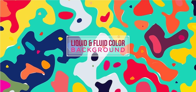 Couleur Liquide Et Formes Fluides Contexte