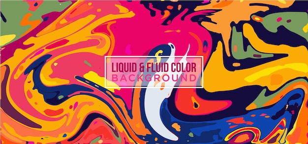 Couleur liquide et formes fluides Contexte