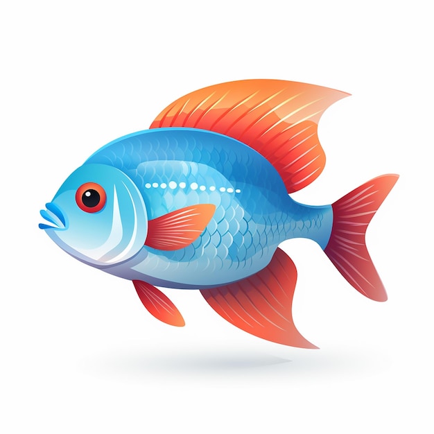 Vecteur la couleur tetra poisson pourpre oscar poisson pourple betta à vendre logo channa vecteur