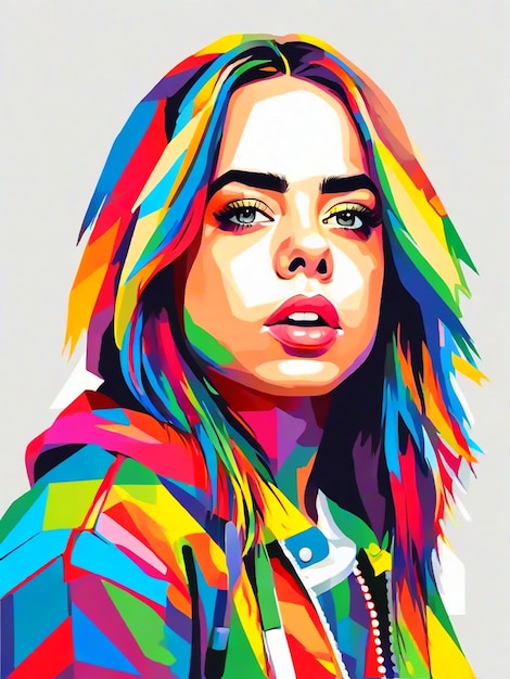 Vecteur couleurs de feko billie eilish