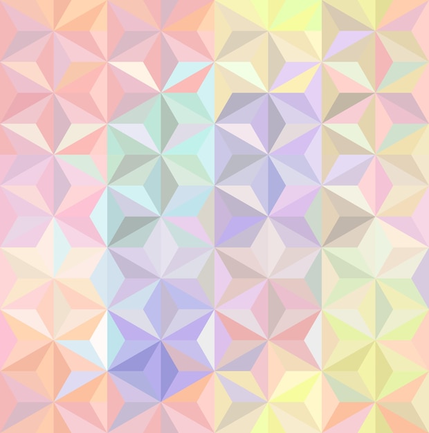 Couleurs Multicolores Irisées Pastel Ou Modèle Sans Couture De Triangles Géométriques Holographiques