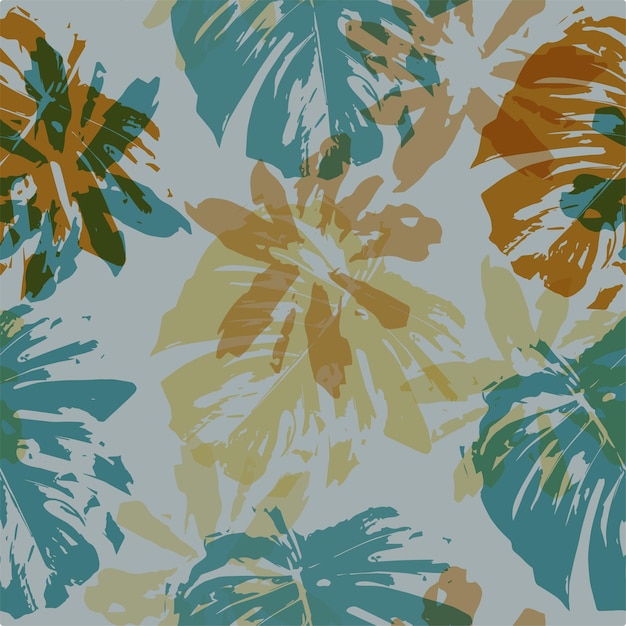 Couleurs psychédéliques monstera motif de fond pour l'été