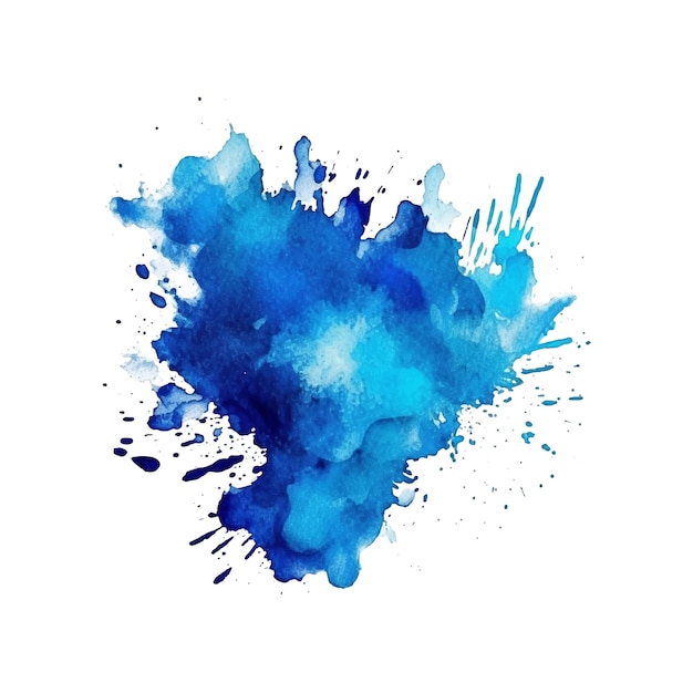Coup de pinceau aquarelle et texture Élément abstrait peint à la main de vecteur grunge