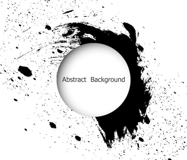 Coup de pinceau et texture Bannière pour la conception Illustration vectorielle
