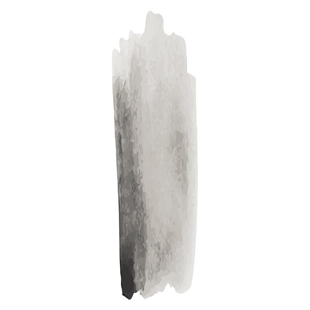 Coup de pinceau vectoriel gris aquarelle