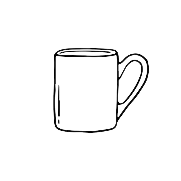 Coupe à boire dessinée à la main