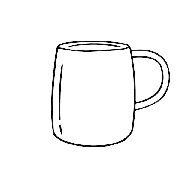 Coupe à boire dessinée à la main