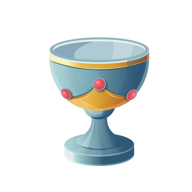 Coupe avec dessert à la crème Illustration vectorielle
