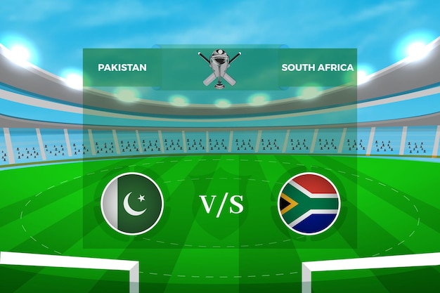 Coupe du monde de cricket 2023 de l'équipe participante Pakistan contre Afrique du Sud