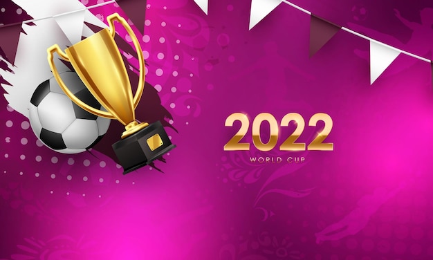 Coupe Du Monde De Football Contexte Pour La Bannière, Championnat De Football 2022 Au Qatar