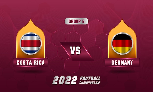 Coupe Du Monde De Football Du Qatar 2022 Match Costa Rica Vs Allemagne