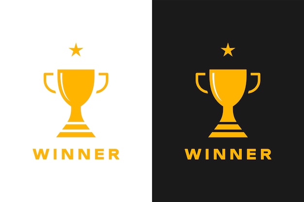La coupe du trophée avec des prix L'illustration vectorielle de la coupe de trophée dans un style plat