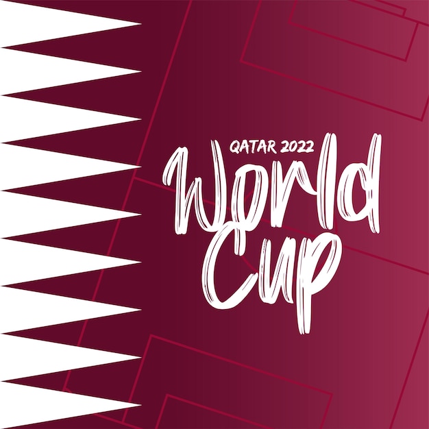 Vecteur coupe de football qatar 2022