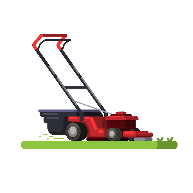 Coupe-herbe Machine Jardinage Outil Illustration Vecteur