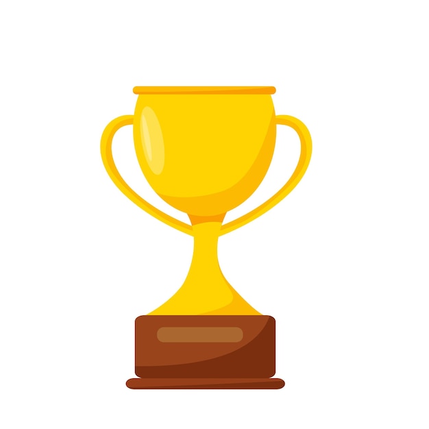 Coupe d'or Illustration de dessin animé de vecteur
