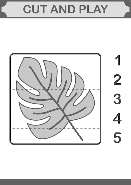 Coupez Et Jouez Avec Monstera