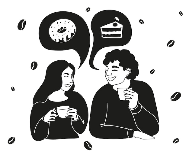 Couple Avec Un Café