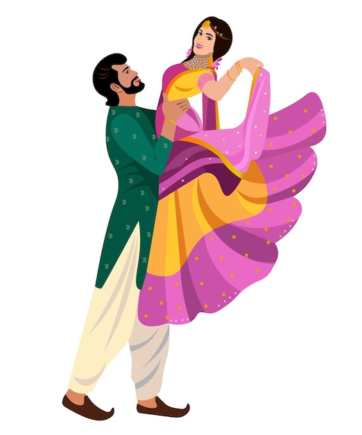 Couple Indien Danse