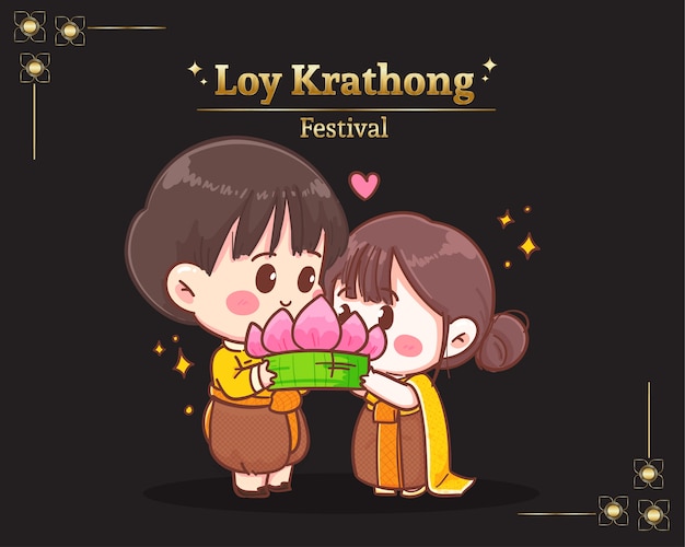 Couple Mignon Festival Loy Krathong