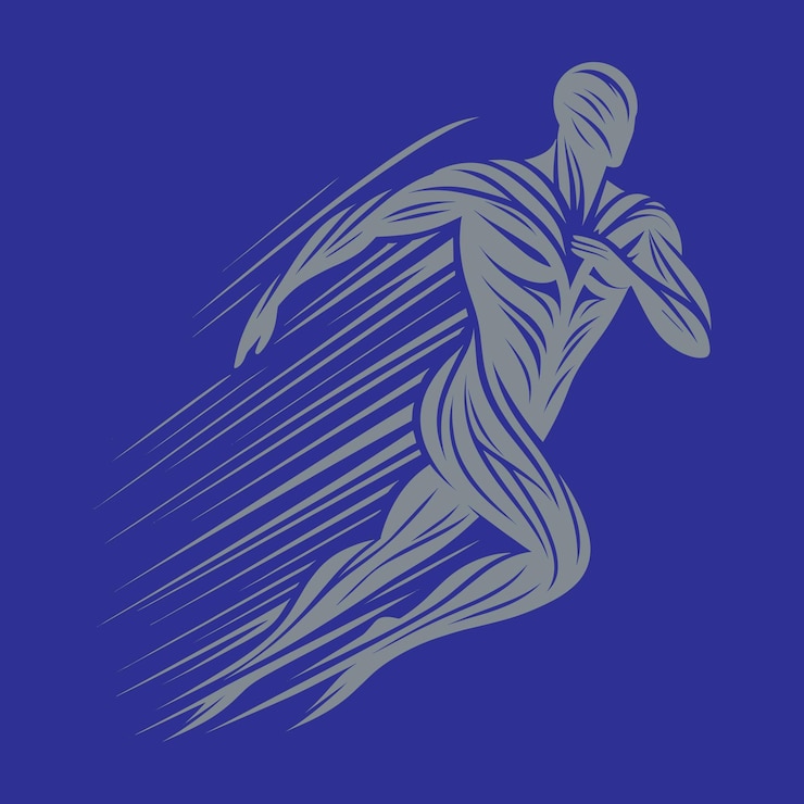 Vecteur le coureur rapide