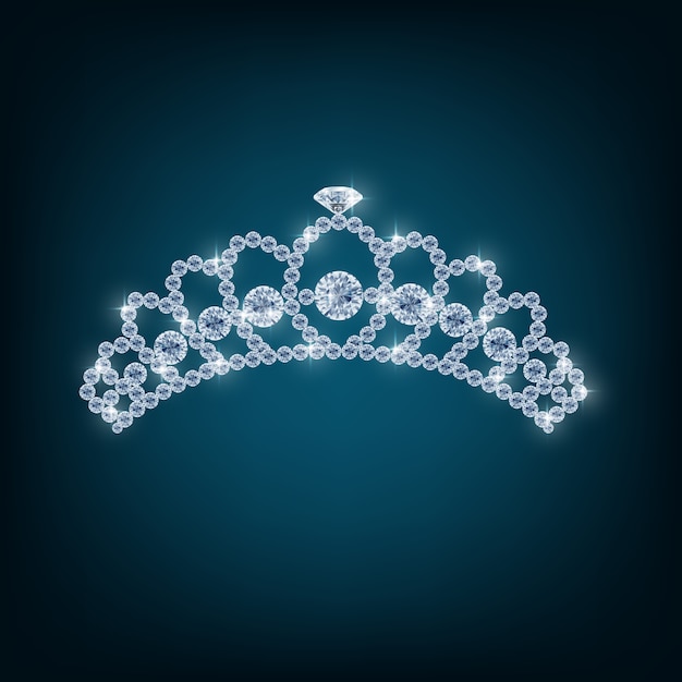 Couronne avec des concepts de diamants