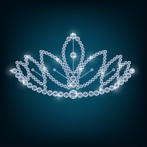 Couronne Avec Des Concepts De Diamants