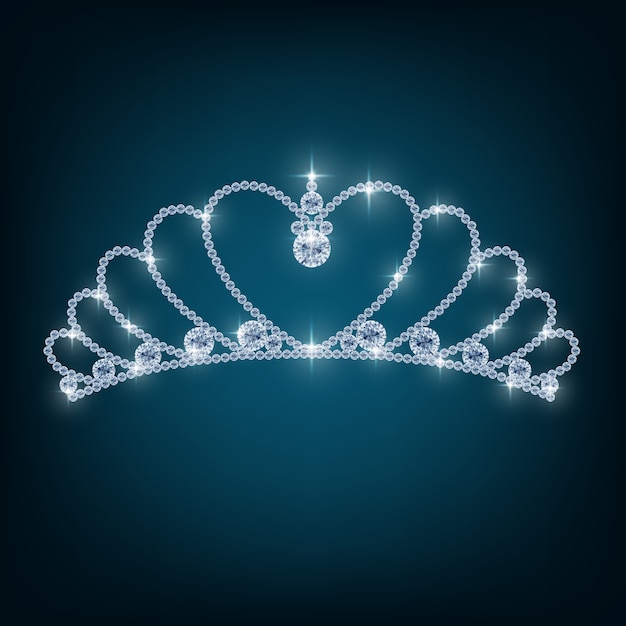 Couronne avec des concepts de diamants