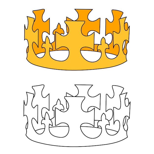 Couronne Avec Un Croquis De Couronne