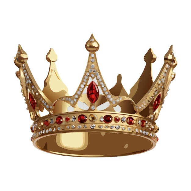 une couronne d'or avec des diamants sur elle est montrée