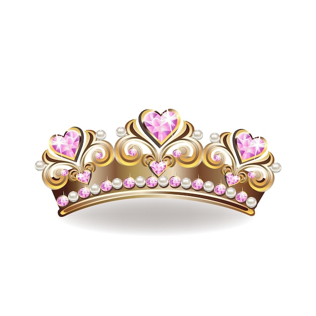 Vecteur couronne de la princesse