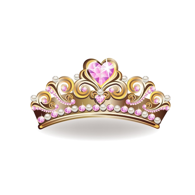 Vecteur couronne de la princesse