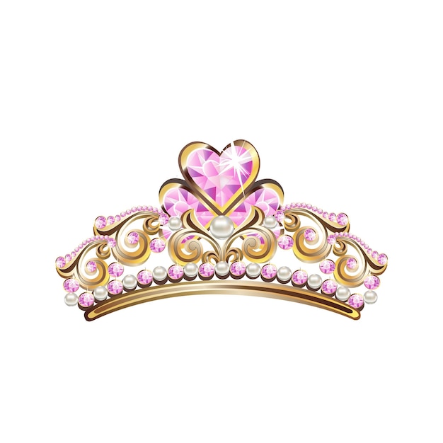 Vecteur la couronne de la princesse