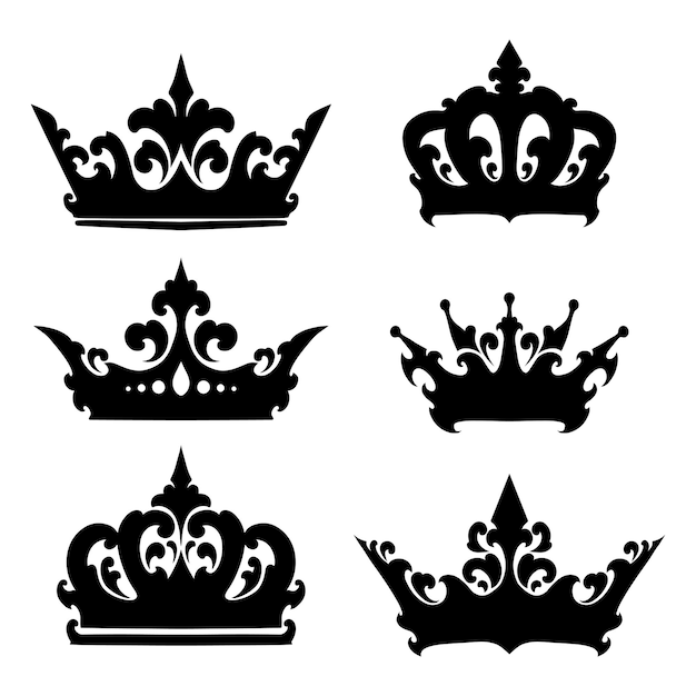 Silhouette Couronne D'anniversaire Noir PNG , Silhouette