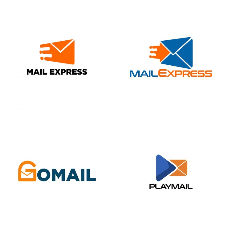 Vecteur courrier logo vector art
