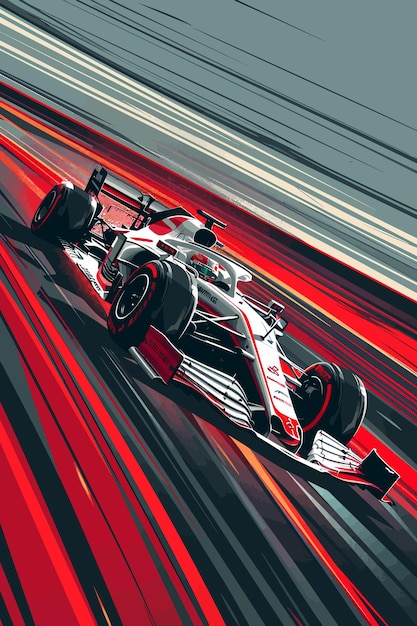 Vecteur les courses de formule 1