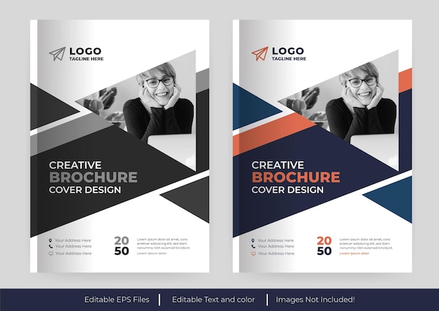 couverture de brochure d'entreprise et modèle de conception de brochure créative