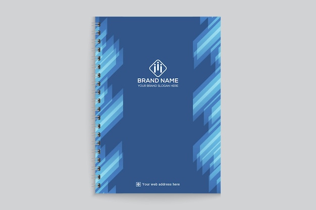 Couverture De Cahier De Couleur Bleue