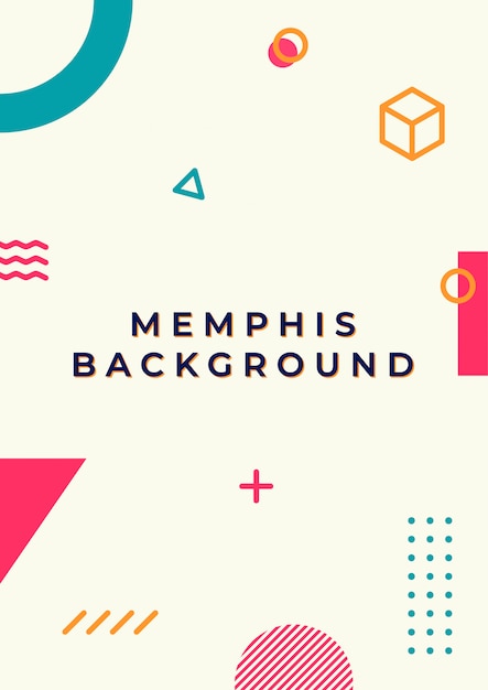 Couverture Colorée De Memphis