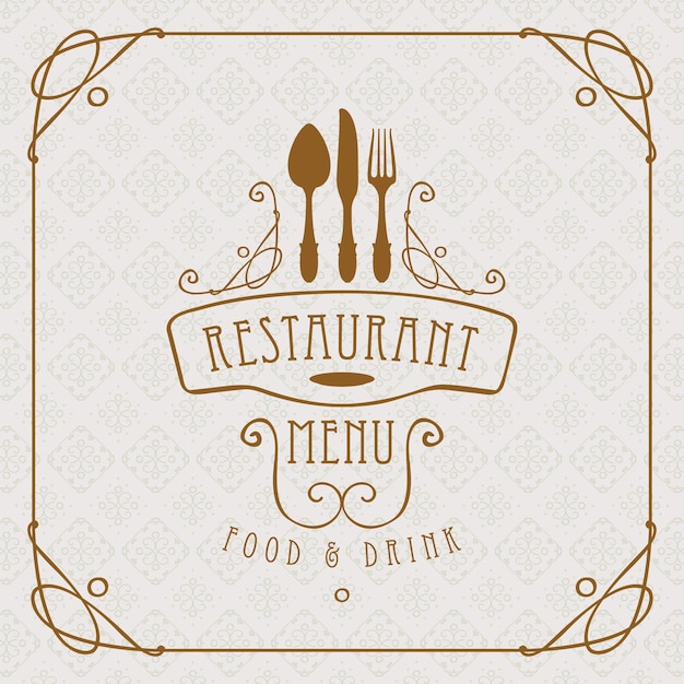 Couverture Du Menu Du Restaurant