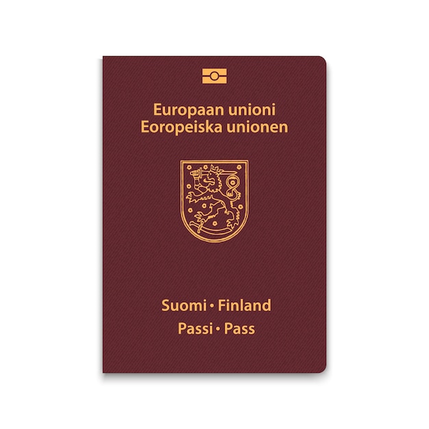 Couverture Du Passeport De La Finlande