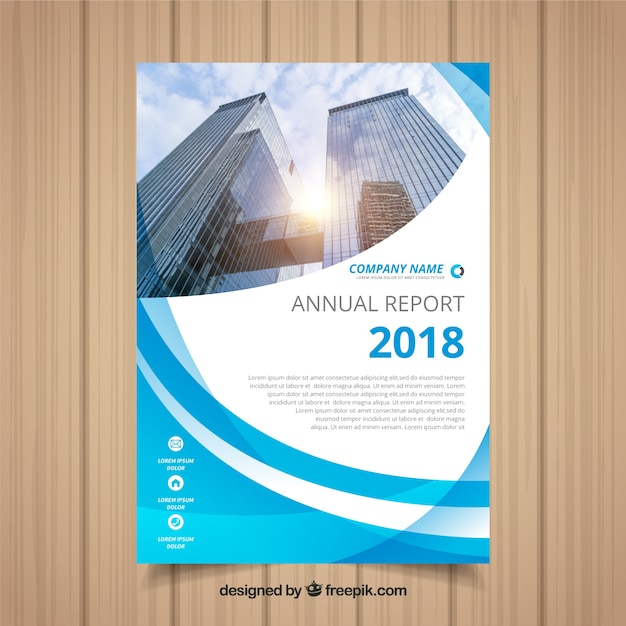 Couverture du rapport annuel avec image