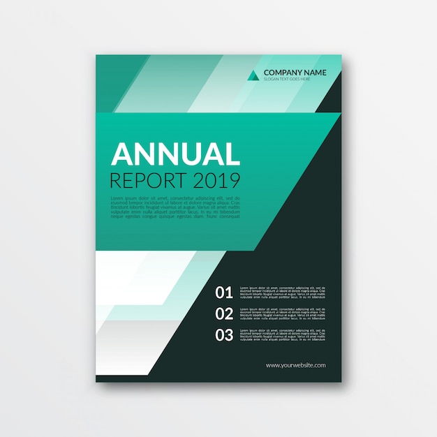 Couverture Du Rapport Annuel Moderne